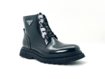 Ботинки Prada Brushed leather combat
