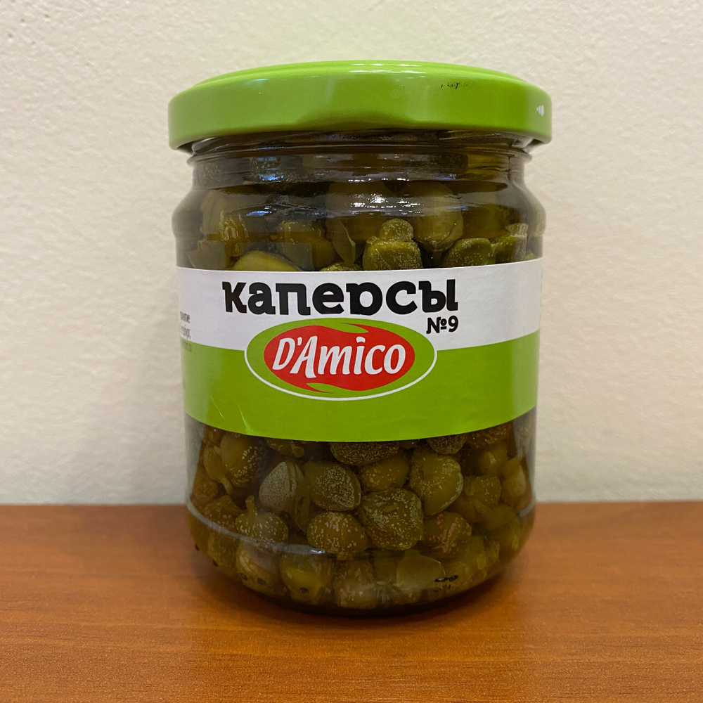 Каперсы D'amico маринованные в винном уксусе 200 гр Италия