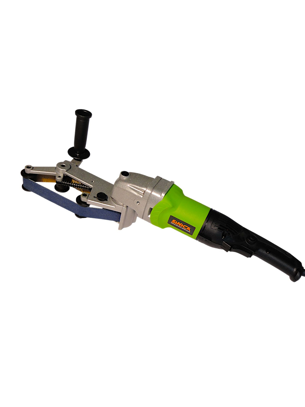 Трехроликовая ленточная шлифмашина для труб MY3020-2 SINICA, лента 32х550 мм