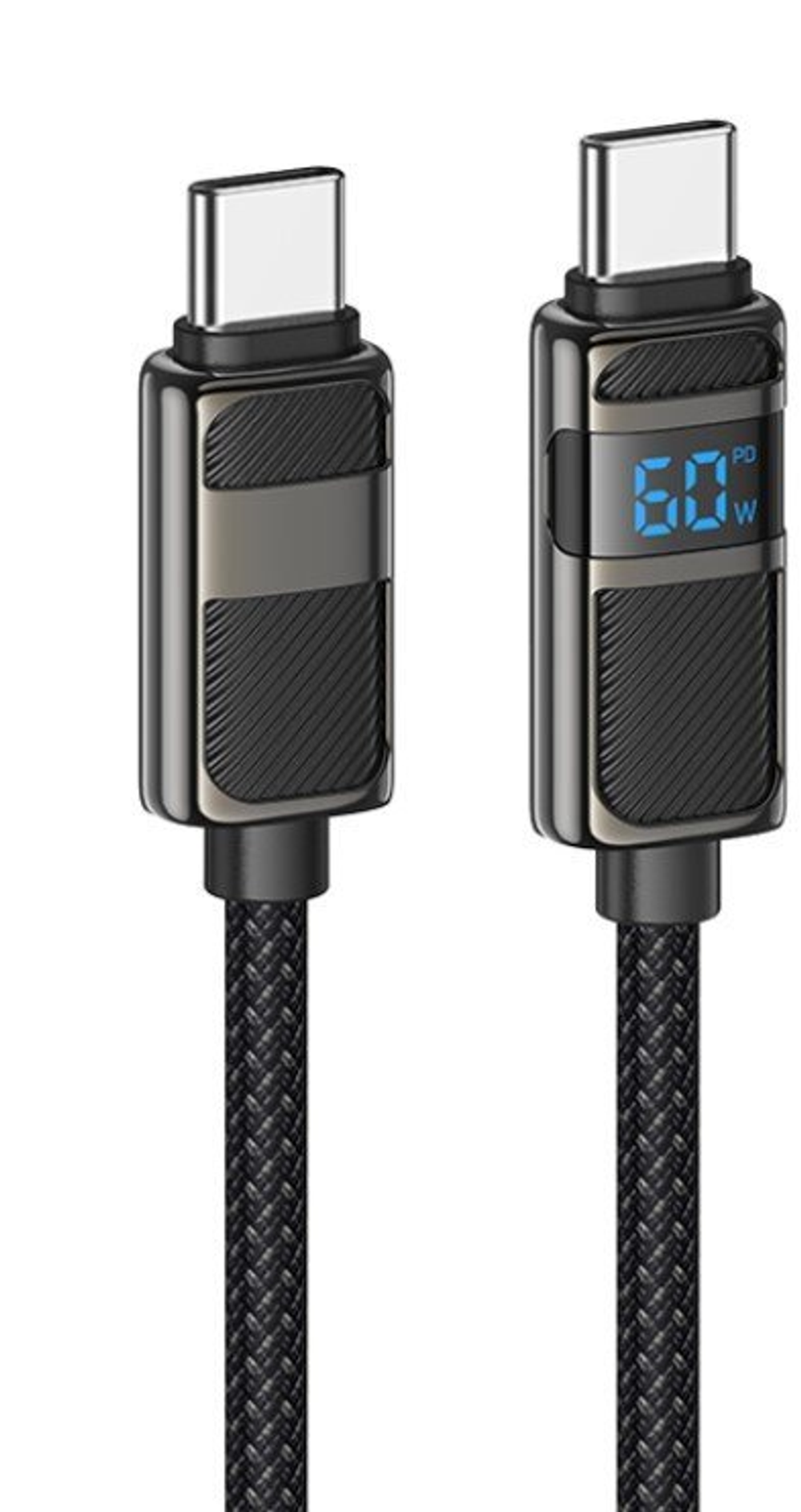 Кабель HOCO U137 Line 60W charging data cable with display C to C