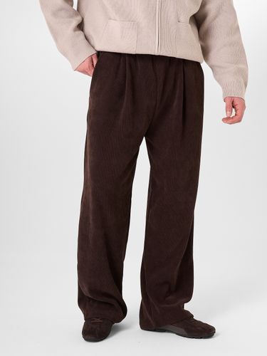 Шоколадные велюровые брюки LEROY
