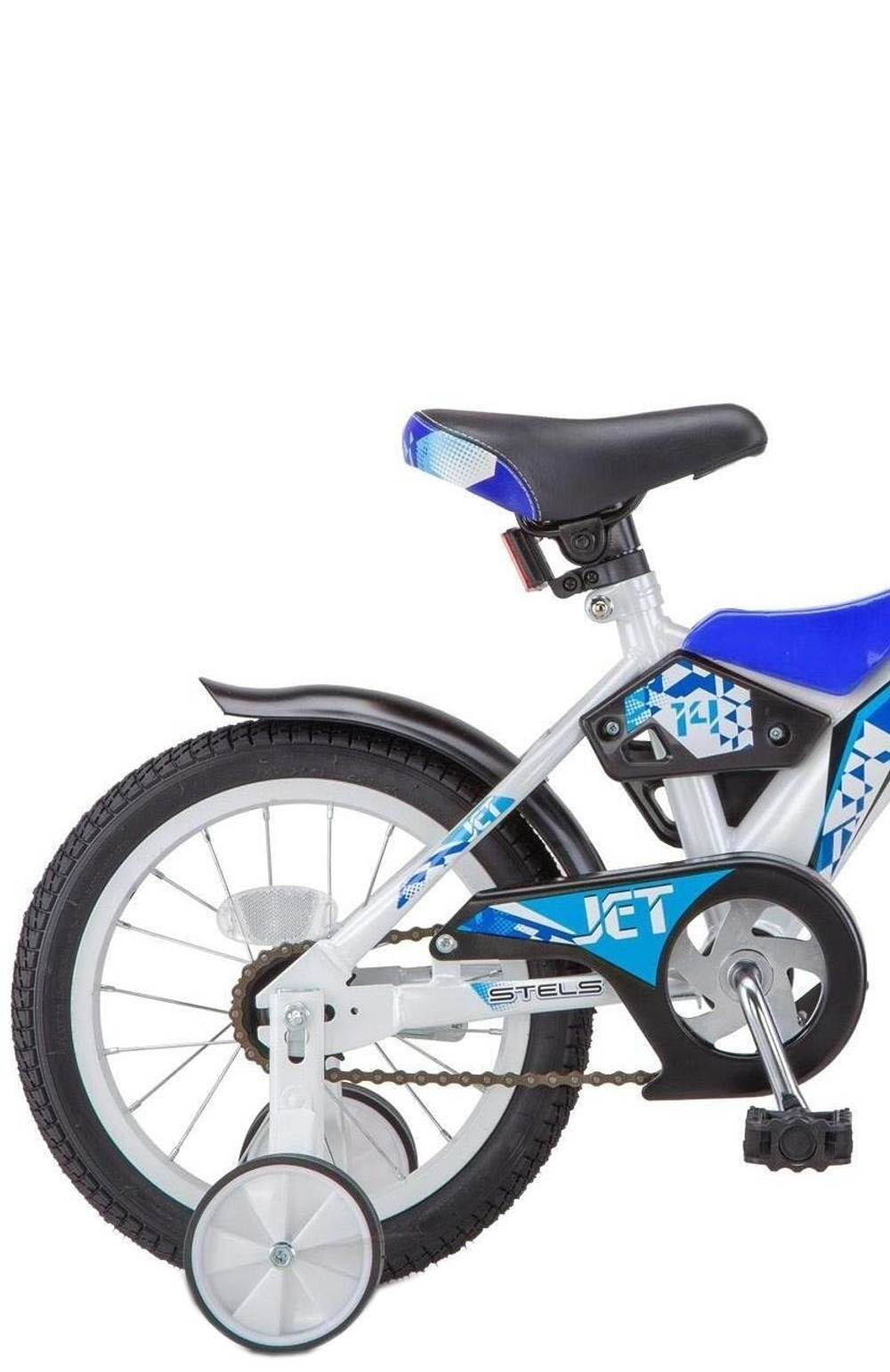 Детский велосипед Stels Jet 14" Z010 бело-синий