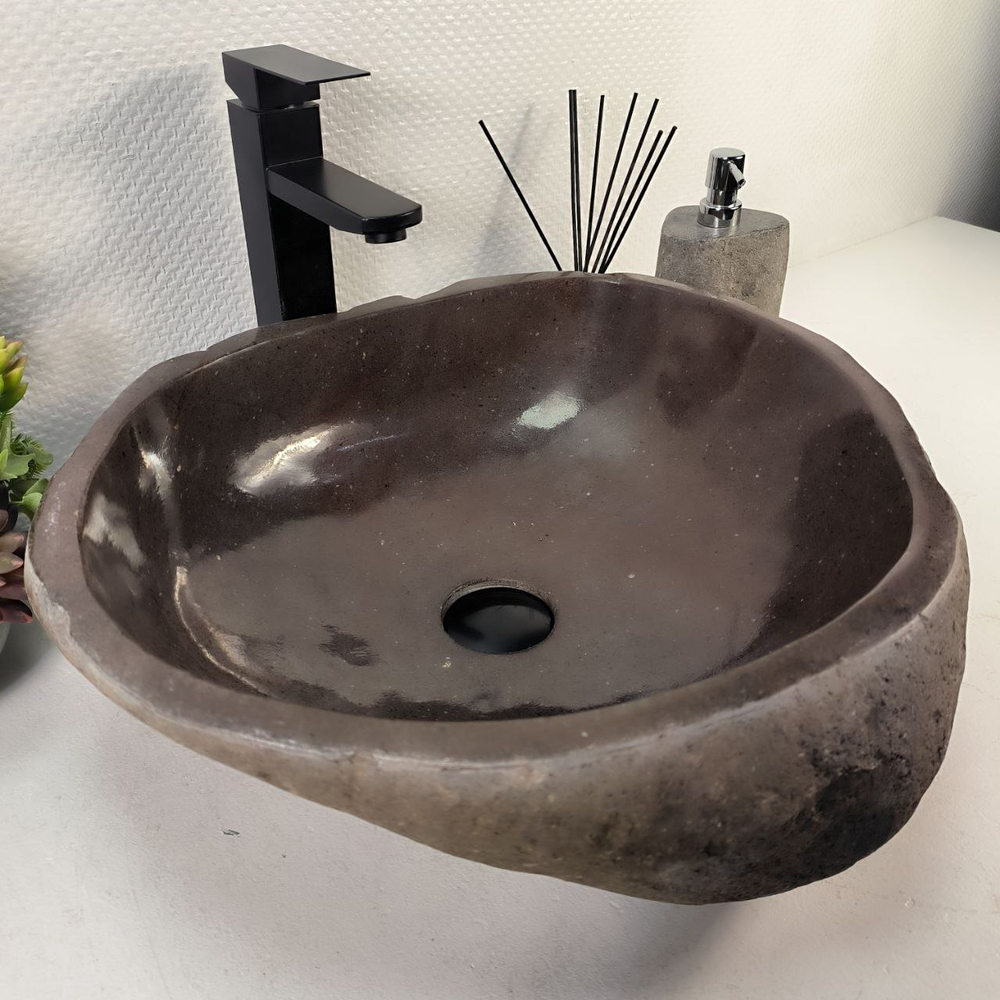 Раковина из речного камня RS-65291 48*45*15 0857