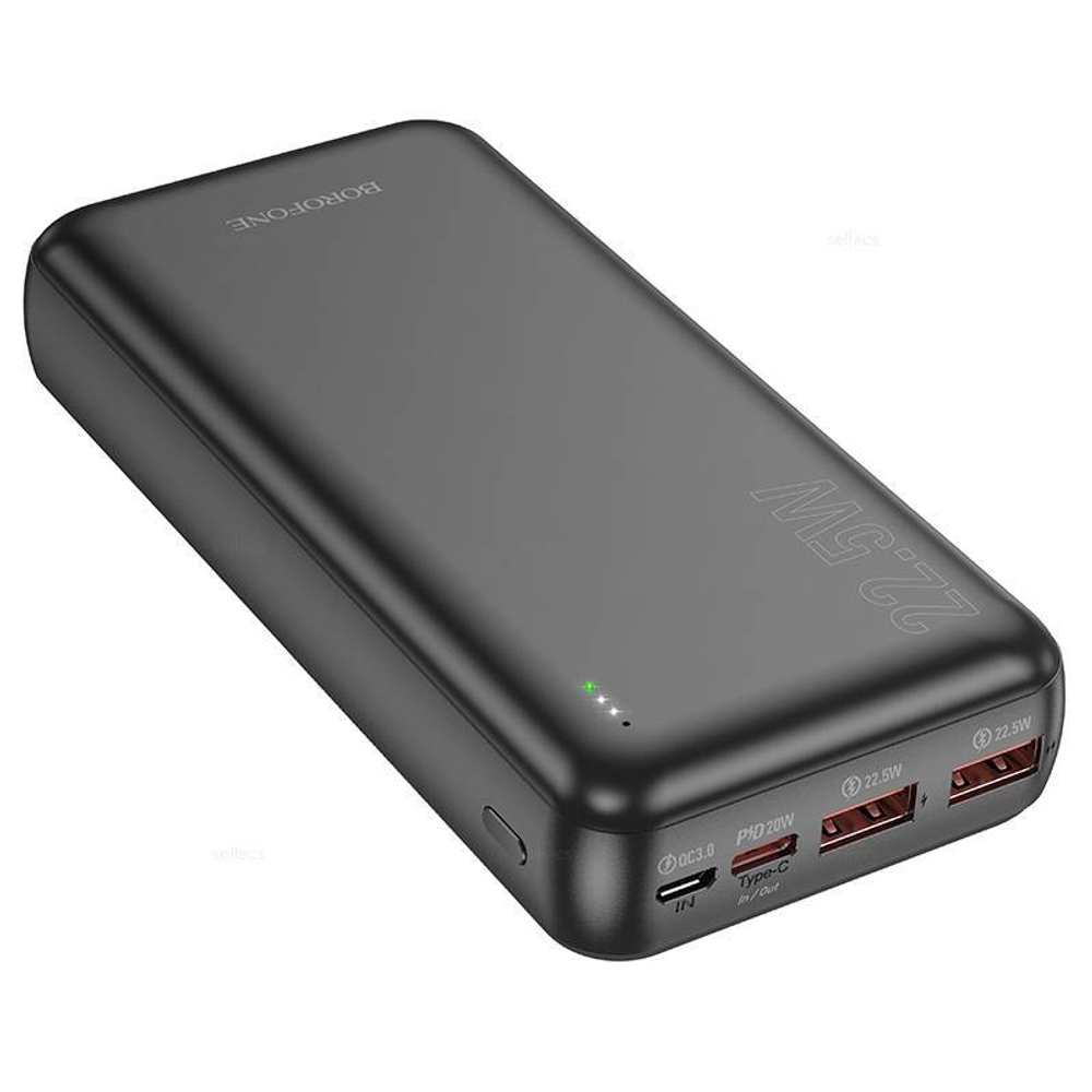 Портативный аккумулятор BOROFONE BJ38A 20000 mAh 22.5W+ PD 20W (черный)