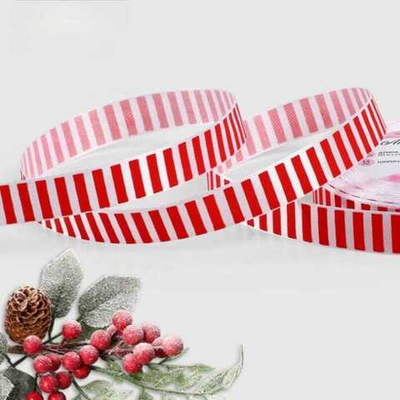 Атласная лента новогодняя 15 мм