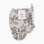 Набор кухонный «Этель» Black flowers: варежка-прихватка, прихватка, 100% хлопок, саржа 190 г/м²