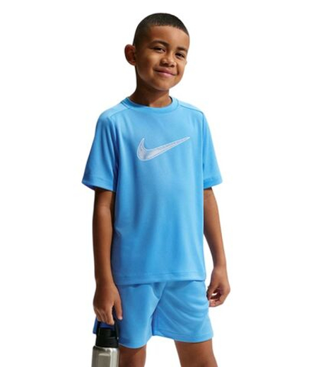 Детская теннисная футболка Nike Boys Dri-FIT Multi Short Sleeve - blue/white