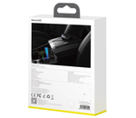 Зарядная станция с кабелем Baseus Car Sharing Charging Station 2xUSB+USB Type-C, Черная (CAHUB-FX01)
