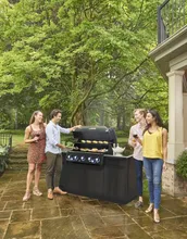 Встраиваемый газовый гриль Broil King BARON 590 BI Shadow, 7 горелок (c ИК-горелкой), вертел