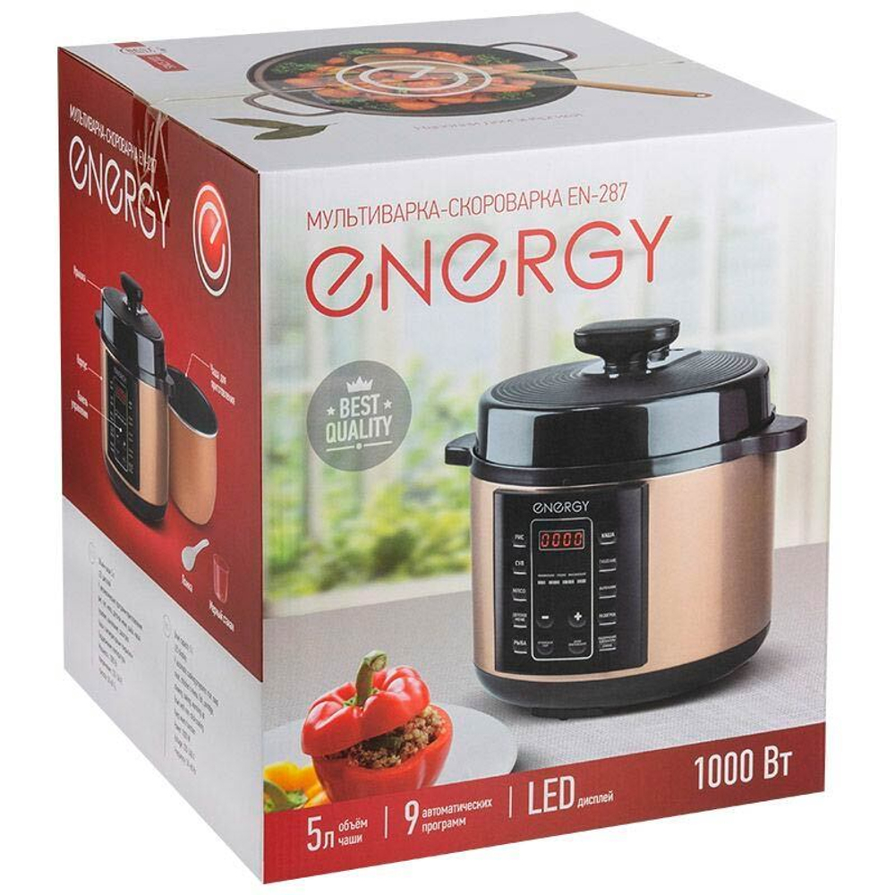 Мультиварка-скороварка Energy EN-287, 5л, 1000Вт