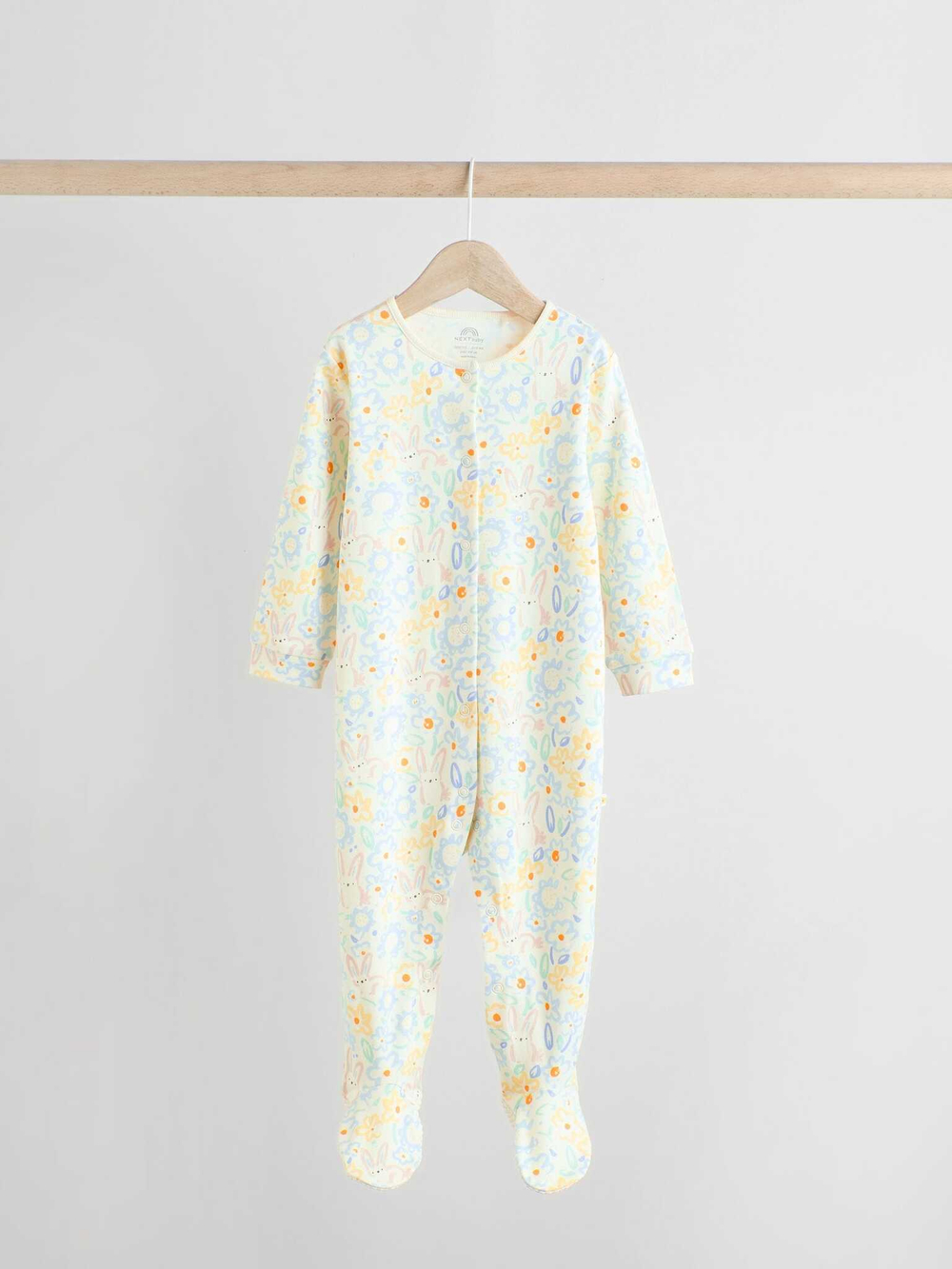 Комбинезон / Cлип для малышей Next E18-363, 5 шт., Светло-зеленый, Светло-желтый, Голубой