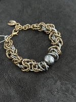 HMG 1131 Sg серый жемчуг Майорка Браслет Византия арт.1290