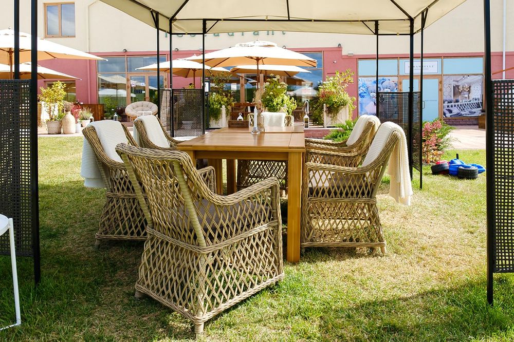 "Латте" плетеное кресло из искусственного ротанга, цвет соломенный