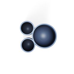 Стакан для зубных щеток Touch, синий