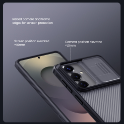 Чехол прозрачный тонированный для Samsung Galaxy S26, серия CamShield Pro (защитная сдвижная шторка для камеры) от Nillkin