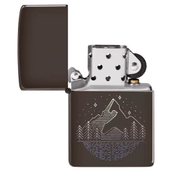 Зажигалка Zippo 49633 Mountain Design, Brown