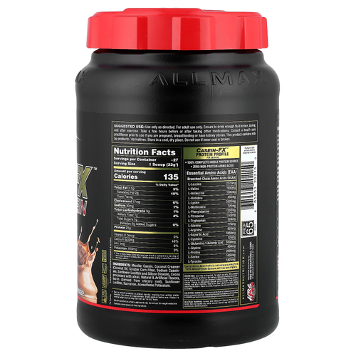ALLMAX, Casein-FX™, 100% мицеллярный протеин казеина, шоколад, 907 г (2 фунта)