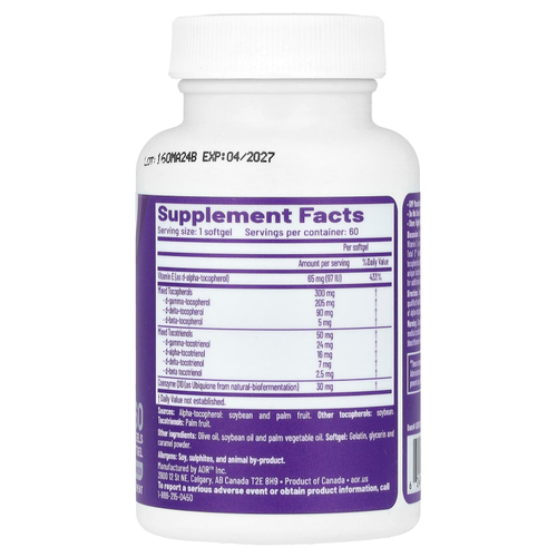 Advanced Orthomolecular Research AOR, Total E™, 60 капсул