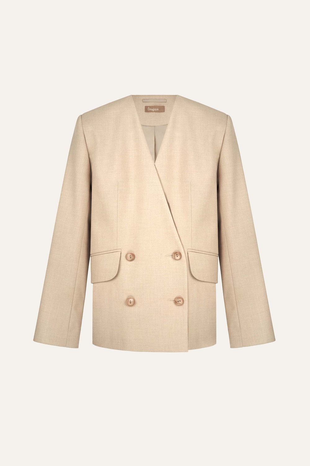 Жакет без воротника