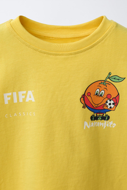 ZARA ФУТБОЛКА С ПРИНТОМ FIFA CLASSICS - FIFA WORLD CUP ™ 1998, ЖЕЛТЫЙ