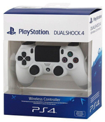 Беспроводной геймпад DualShock 4 ver. 2 Glacier White (белый) для PlayStation 4