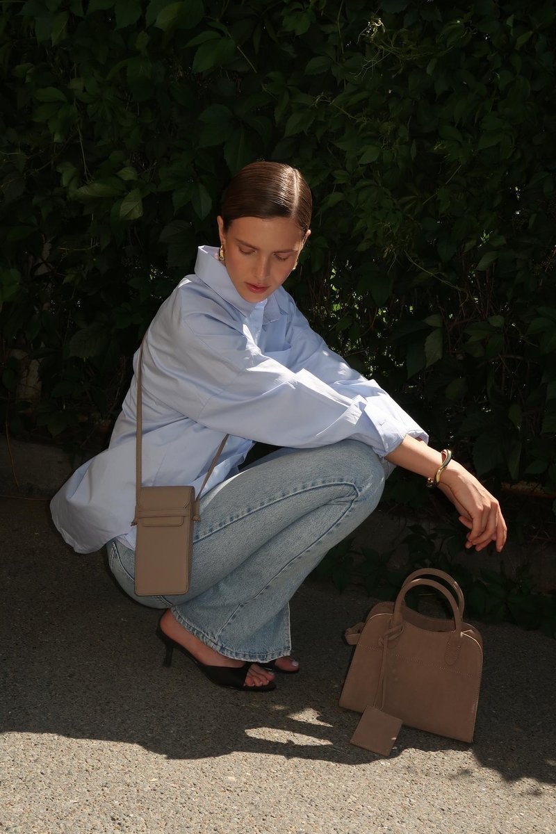 OLIVIA MINI бежевая - небольшие дефекты замши 10