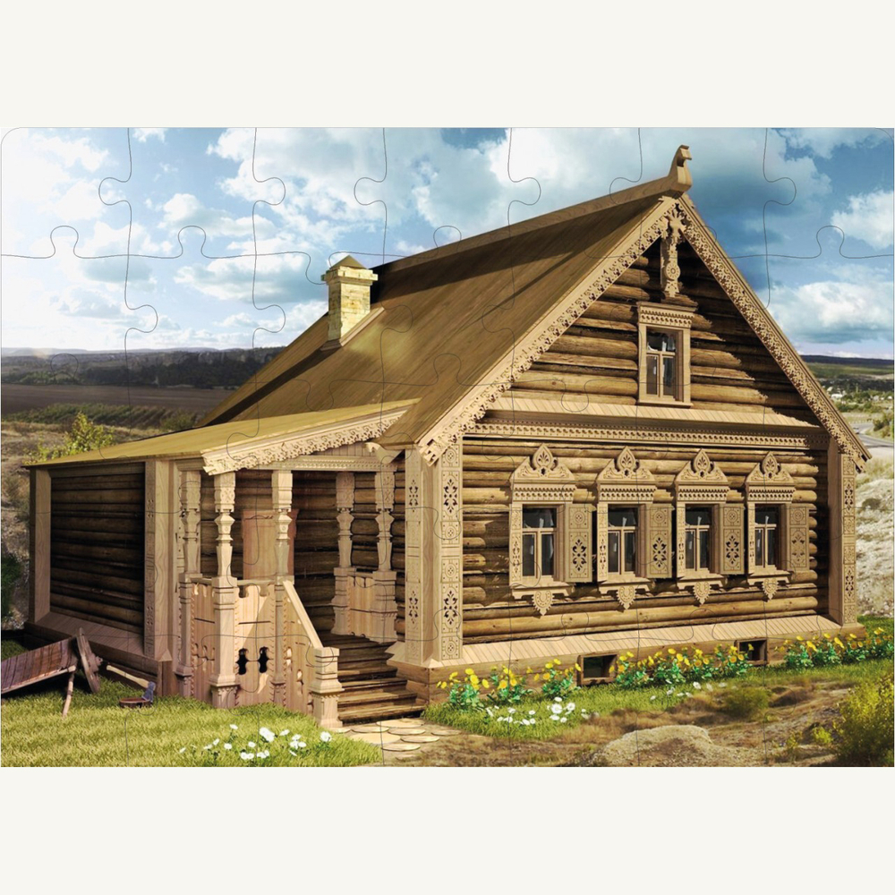 Магнитные пазлы к Дидактическому комплекту Русская изба