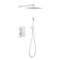Душевая система ABBER Daheim AF8251W скрытого монтажа без излива, термостат,белый матовый