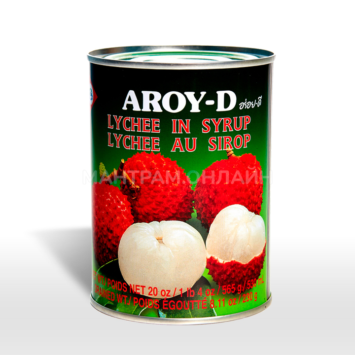 Личи в сиропе Aroy-D Lychee in syrup ж/б 565 г