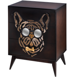 Комод Собака Фрэнки с 3 ящиками Каштан