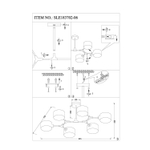 SLE183702-06 Светильник потолочный Серый/Серый E14 6*60W