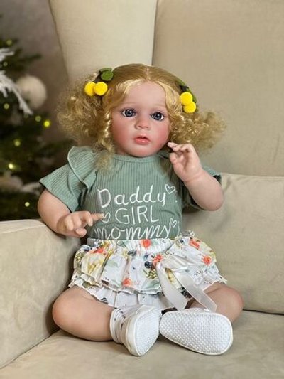 Кукла Реборн мягконабивная 60см в пакете (FA-591)