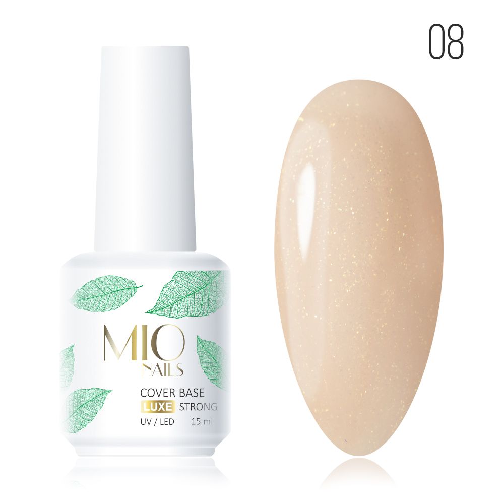 Mio Nails Base strong shimmer 08, 15 мл