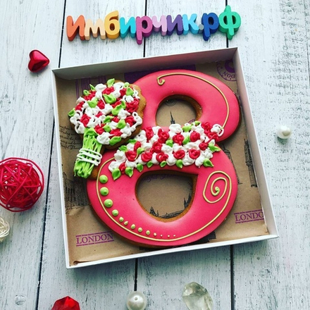 Имбирные пряники 8 марта