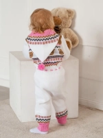 Вязаный комбинезон для новорожденных и малышей на молнии