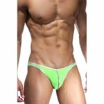 Мужские трусы слипы зелено-фиолетовые Cosmos Colors L20GPS