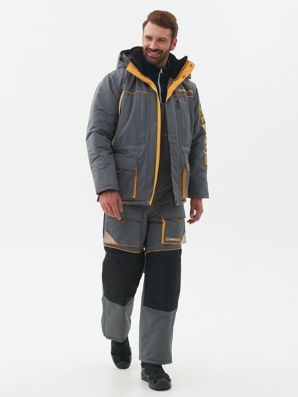 Костюм зимний Elbrus ткань Hit Membrane цвет Серый/Банан