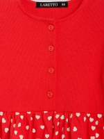 Платье в садик для девочки с коротким рукавом