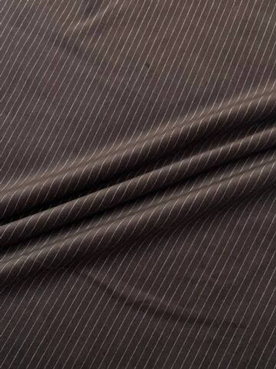 Бархат хлопковый Visconti di Modrone коричневый в тонкую полоску