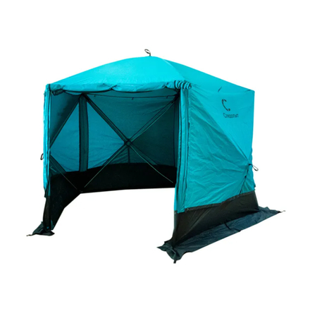 Шатер "СЛЕДОПЫТ" быстросборный, 5 стен, h-2,08, 2,8х2,9 м, S по полу 5,6 кв.м, цв. WATERFALL