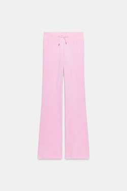 ZARA БАРХАТНЫЕ БРЮКИ, РОЗОВЫЙ