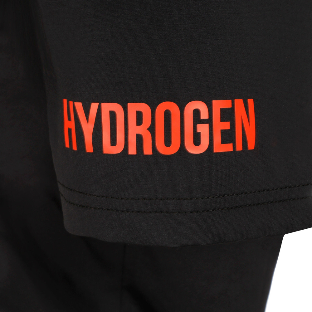 Мужское теннисное поло Hydrogen Tech Tiger T-Shirt Men - Black, Orange