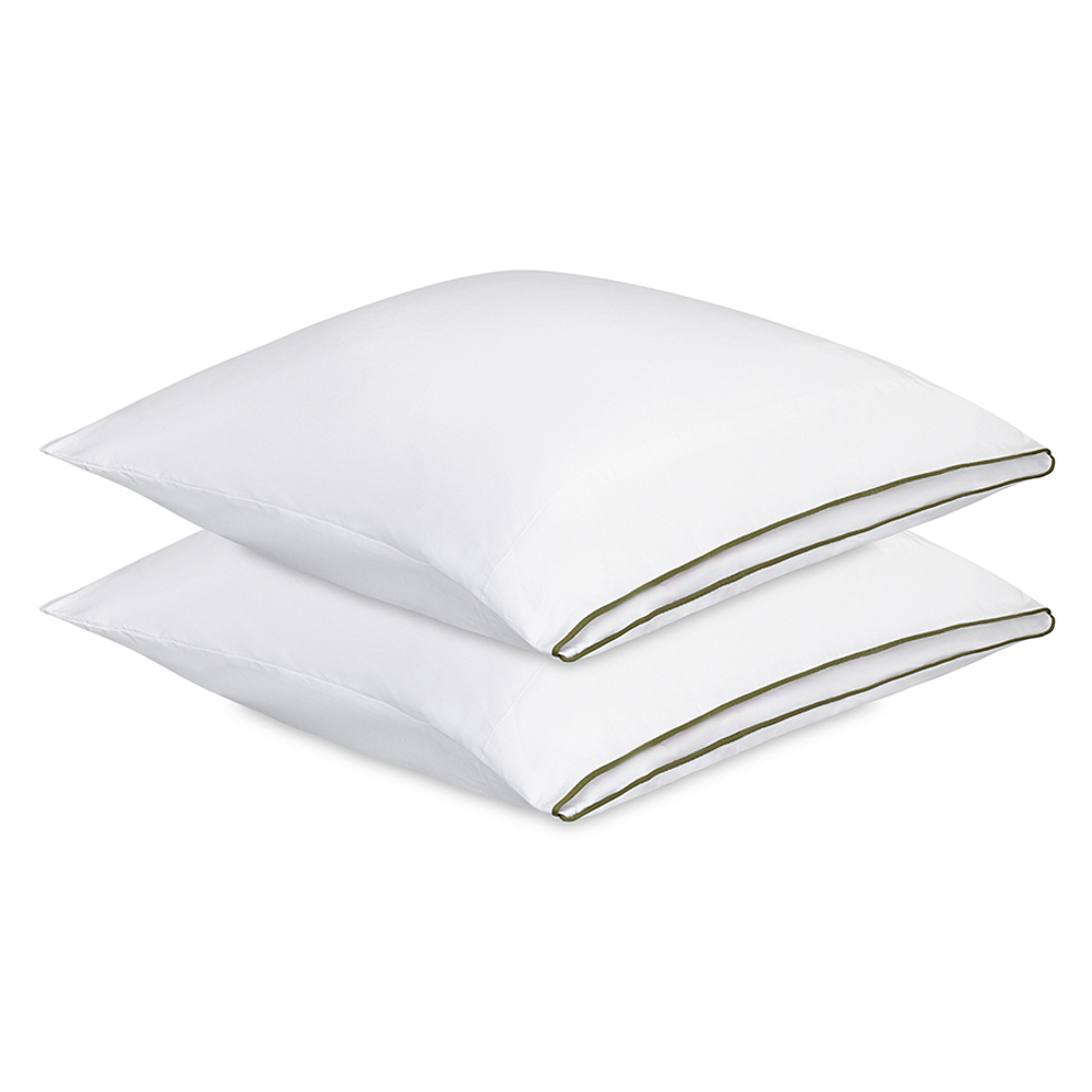 Набор наволочек из сатина из коллекции meditation, olive, 70х70 см