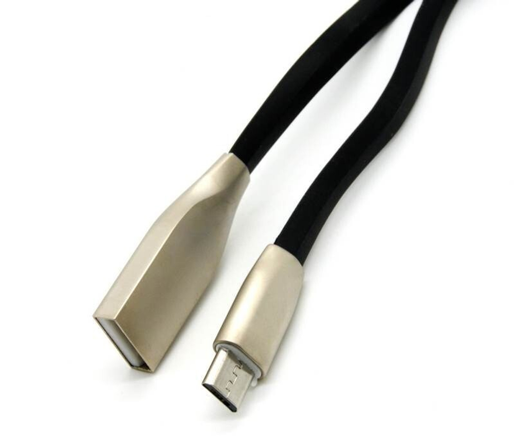 Кабель USB - Micro One (черный) 1м