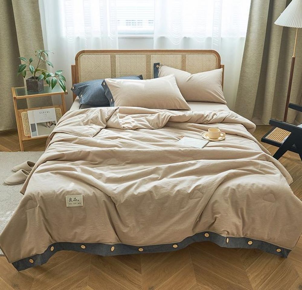 ZEPHYR HOME КПБ Полуторка с одеялом, бежевый