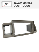Переходная рамка и комплект проводов для Toyota Corolla 2001 - 2004 (правый руль), 2001 - 2006 (левый руль)