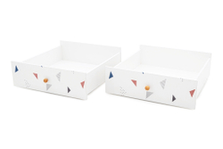 Ящики для кровати Бельмарко Stumpa Треугольники розовый синий