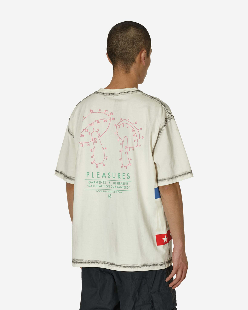 Pleasures Футболка Evolution Heavyweight Off White