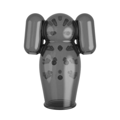 Черная вибронасадка для мастурбации Dual Power Masturbation Sleeve (Цвет: черный)