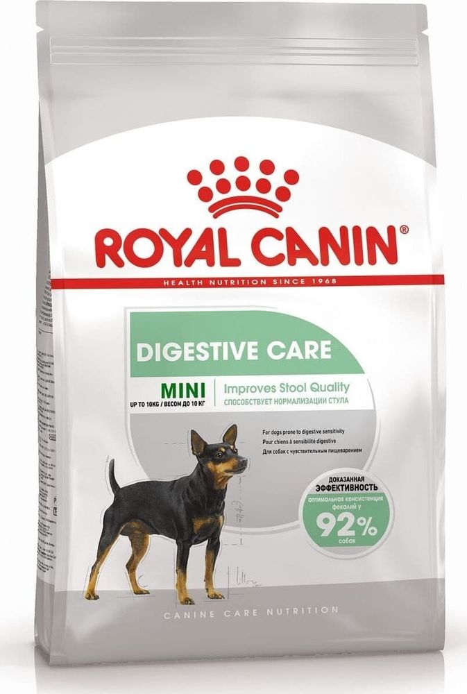 Royal Canin 1кг Mini Digestive Care корм для собак мелких пород с чувствительным пищеварением